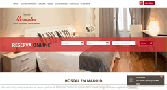 Desktop Screenshot of hostal-cervantes.com